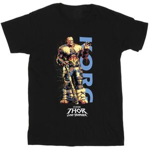Marvel Heren Thor Liefde en Donder Korg Wave T-Shirt (L) (Zwart)