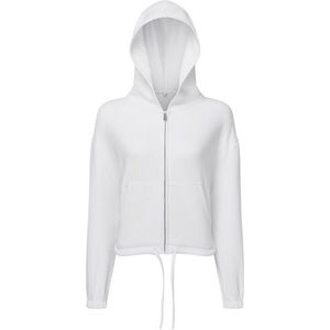 TriDri Womens/Ladies Recycled Cropped Oversized Full Zip Hoodie