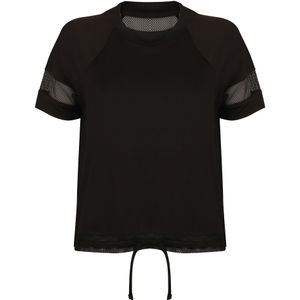 Tombo Dames/dames Atletisch Over T-Shirt (M) (Zwart)