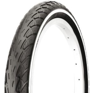 Deli Tire Buitenband Tire S-206 16 x 1.75"" / 47-305 mm zwart met witte lijn