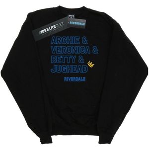 Riverdale Dames/Dames Karakternamen Sweatshirt (XXL) (Zwart)