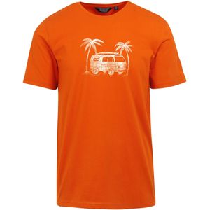 Regatta Heren Cline VIII T-Shirt (4XL) (Roestige sinaasappel)