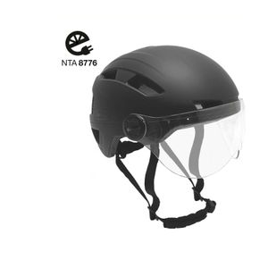 helm vizier matzwart maat 51-54 cm (S)