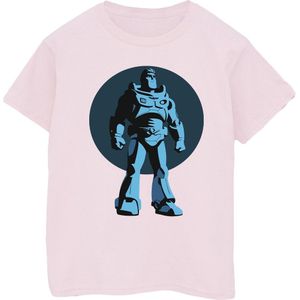 Disney Dames/Dames Lightyear Buzz staand cirkel katoen vriendje T-shirt (XXL) (Baby Roze)