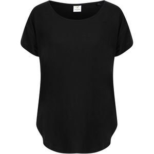 Tombo Dames/Dames T-shirt met scheephals (3XL) (Zwart)