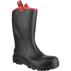 Dunlop Heren Purofort+ Rugged Full Safety Wellington Boots (40 EUR) (Zwart)