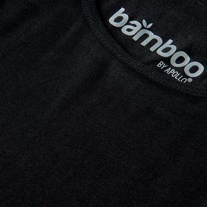 Apollo (Sports) - Bamboe Hemd dames - Zwart - Maat L - 4-Pack - Voordeelpakket