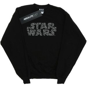 Star Wars Meisjes Paisley Logo Sweatshirt (116) (Zwart)