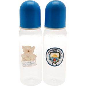 Manchester City FC Baby zuigflessen (Set van 2)  (Blauw)