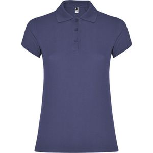 Roly Dames/Dames Ster Poloshirt (L) (Blauwe Denim)