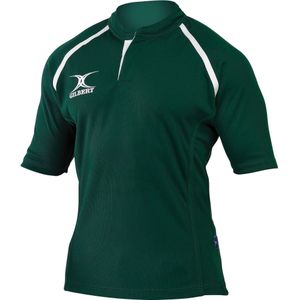 Gilbert Rugby Mens Xact Game Day Short Sleeved Rugby Shirt (S) (Groen)