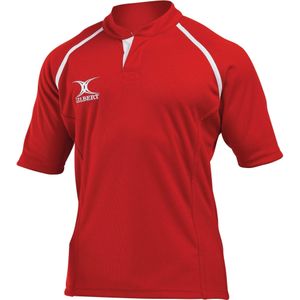 Gilbert Rugby Kinderen/Kinderen Xact Match Rugby Shirt met korte mouwen (5-6 Jahre (116)) (Rood)