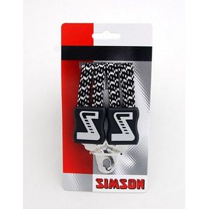 Simson snelbinder lang zwart/wit