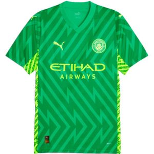 2023-2024 Man City Goalkeeper Shirt (Green) - Kids