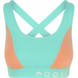 Pastel mintgroene sport-bh met medium ondersteuning