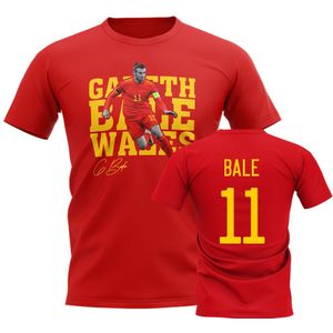 Gareth Bale Wales Player Tee (Red)