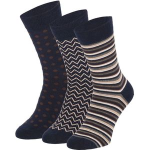 Apollo - Kleurrijke herensokken - Stripes - 40/46 - 6-Pak - Sokken heren - Sokken heren 43 46 - Heren sokken