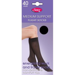 Silky Womens/Ladies Support Flight Socks (1 Pair)
