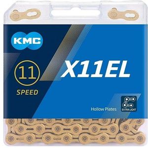 Kmc X11El unisex ketting voor volwassenen, Ti-N goud, 118 schakels