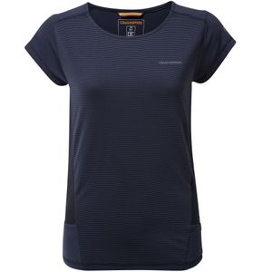 Craghoppers Dames/dames Atmos T-Shirt met korte mouwen (34 DE) (Blauwe Marine)
