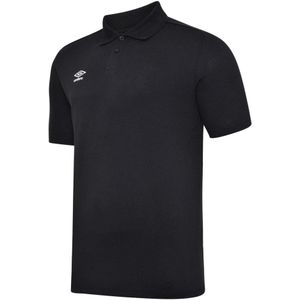 Umbro Jongens Essential Poloshirt (158) (Zwart/Wit)