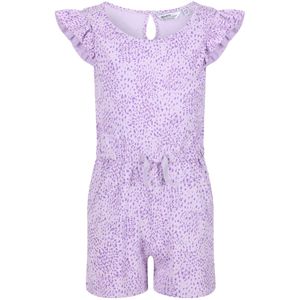 Regatta Kinder/Kids Dasie Animal Print Ruffle Speelpakje (158) (Pastel Lila)