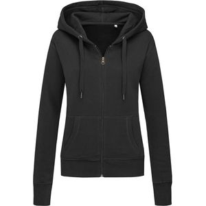 Absolute Apparel - Stedman Dames Active Zip Hoodie (L) (Zwart)