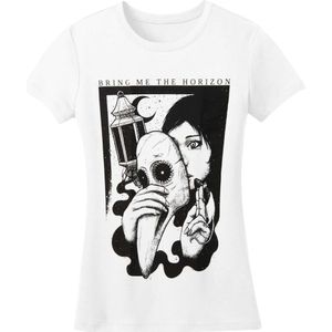 Bring Me The Horizon Dames/Dames Plague Katoenen T-Shirt (M) (Wit)