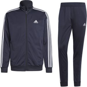 adidas Sportswear Basic 3-Stripes Tricot Trainingspak - Heren - Blauw- 2XL