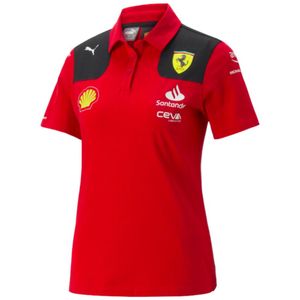 2023 Ferrari Team Polo Shirt (Red) - Ladies