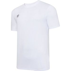 Umbro Heren Club Leisure T-Shirt (S) (Wit/zwart)
