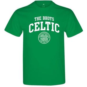 Celtic FC Unisex T-shirt Volwassenen The Bhoys Crest (M) (Groen)