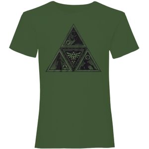 Nintendo Unisex Adult Triforce Legend Of Zelda T-Shirt (L) (Groen)