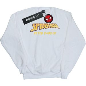 Marvel Jongens Spider-Man AKA Peter Parker Sweatshirt (128) (Wit)