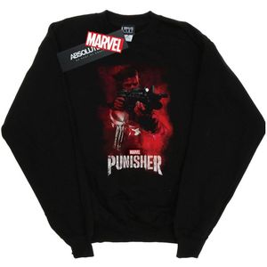 Marvel Womens/Ladies The Punisher TV Series Red Smoke Sweatshirt