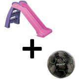 Little Tikes First Slide Roze Glijbaan + Voetbal