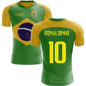 2022-2023 Brazil Flag Concept Football Shirt (Ronaldinho 10)