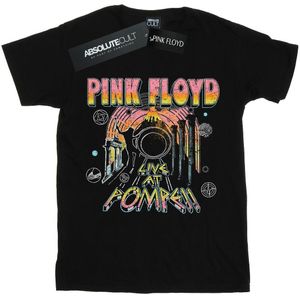 Pink Floyd Meisjes Live bij Pompeii Katoenen T-Shirt (152-158) (Zwart)