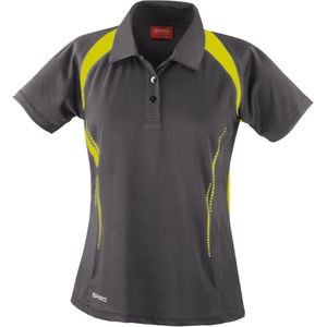 Spiro Dames/dames Sport Team Spirit Performance Polo Shirt (Xsmall) (Grijs/Kalk)