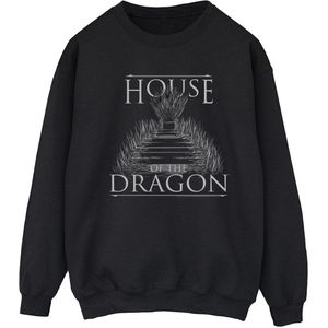Game Of Thrones: House Of The Dragon Dames/Dames Troon Tekst Sweatshirt (L) (Zwart)