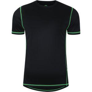 Umbro Heren Pro Polyester Training T-shirt (M) (Zwarte/Andeeuwse Toekan)