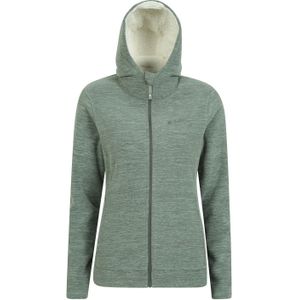 Mountain Warehouse Dames/Dames Snowdonia Fleece Full Zip Hoodie (38 DE) (Groen)