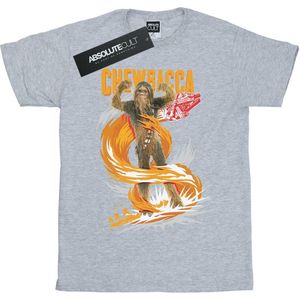 Star Wars Dames/Dames Chewbacca Gigantisch Katoenen Vriendje T-shirt (S) (Sportgrijs)