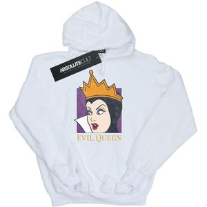 Disney Dames/Dames Evil Queen Cropped Head Hoodie (M) (Wit)