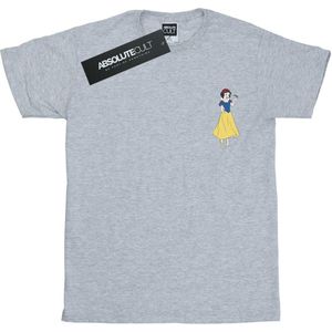 Disney Princess Heren Sneeuwwitje borst T-shirt (L) (Sportgrijs)