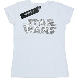 Star Wars Dames/Dames T-shirt met ornamenteel logo in katoen (XXL) (Wit)