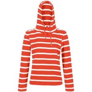 Regatta Dames/Dames Maelys Gestreepte Hoodie (40 DE) (Krijt/Wit)