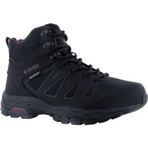 Hi-Tec Dames/Dames Raven Mid Cut Wandelschoenen (38 EU) (Zwart/Druivenwijn)