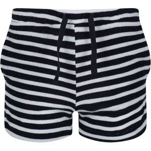 Regatta Childrens/Kids Dayana Towelling Stripe Casual Shorts (158) (Marine / Wit)