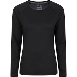 Mountain Warehouse Dames/Dames Quick Dry Top met lange mouwen (46 DE) (Zwart)